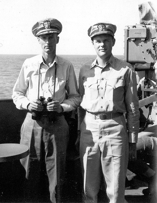 Cdr. Dornin and Lt. Baranger
