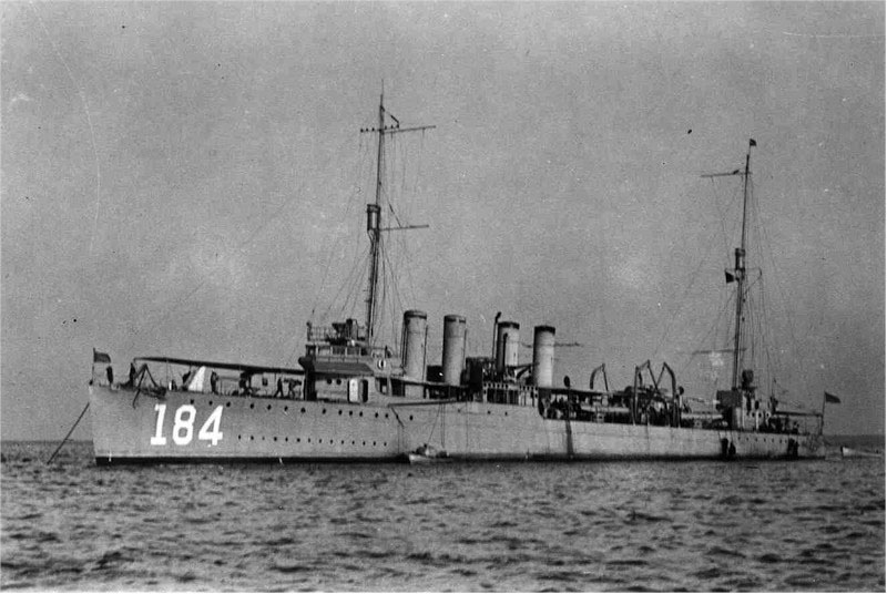 USS Abbot (DD 184) in 1919