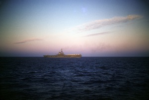 60 – USS Coral Sea (CV 43) at sunset