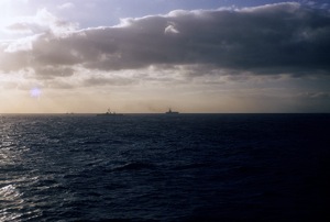 The fleet at sea