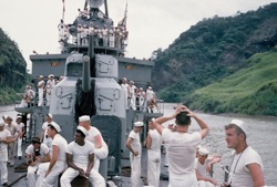 Westbound in Panama Canal 07JUN1954