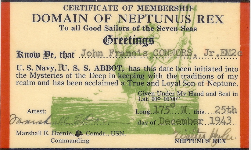 USS Abbot Neptune card