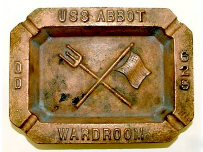 USS Abbot ashtray