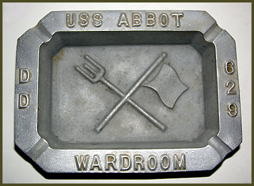 USS Abbot ashtray