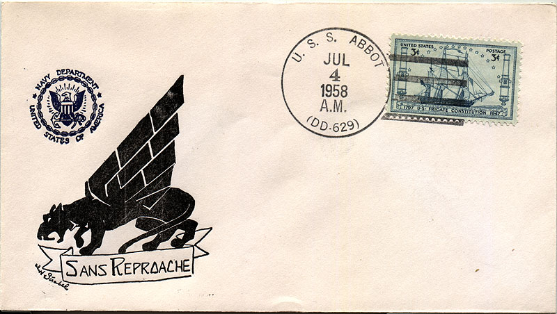 USS Abbot envelope