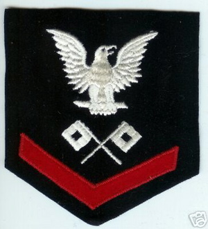 Signalman navy rating patch
