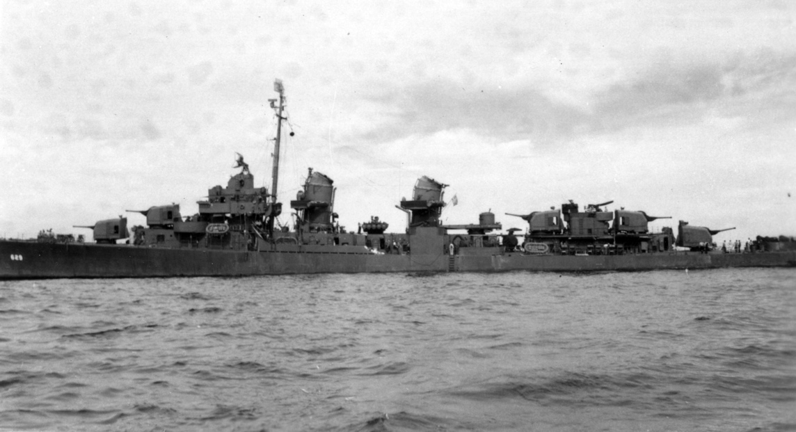 U.S.S. Abbot.<br>Probably spring or summer 1943. Location unknown.