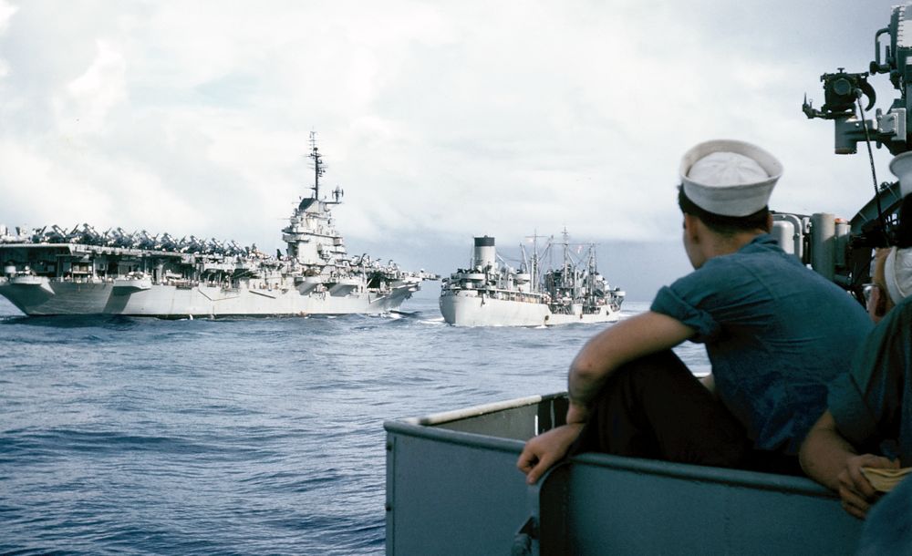 Refueling at sea