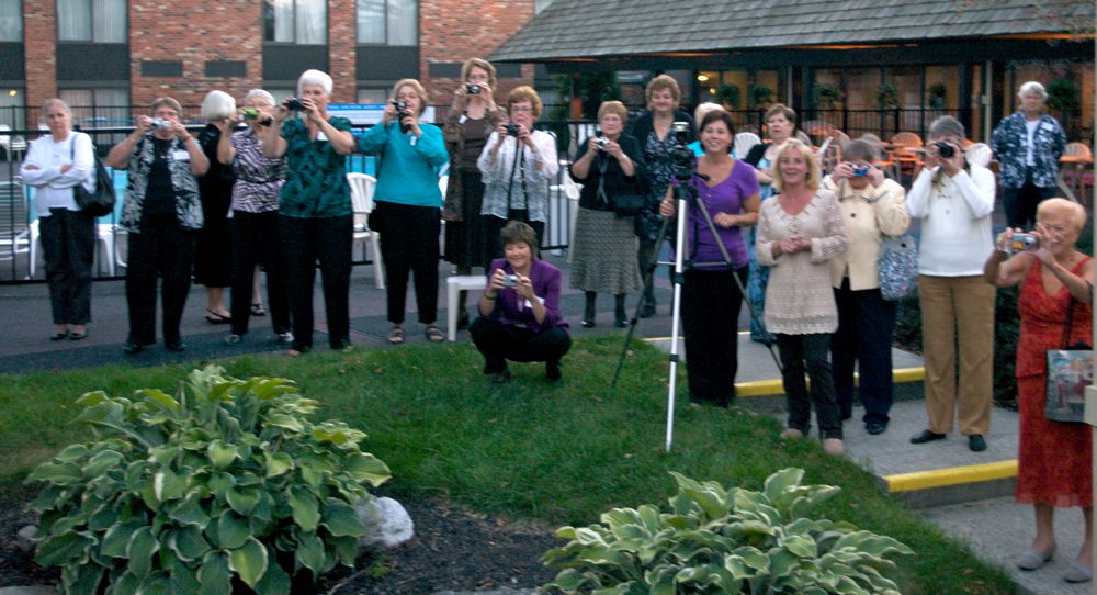 Photographing the group